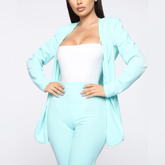 Payin' It Forward Blazer Set - Mint - Picture 2 of 7